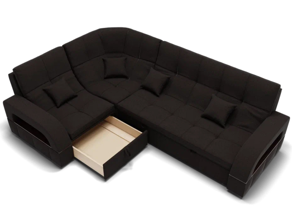 Диваны угловые в гостиную, Модульный диван Майами-3,микровелюр,антивандальная и водостойкая ткань,венеция