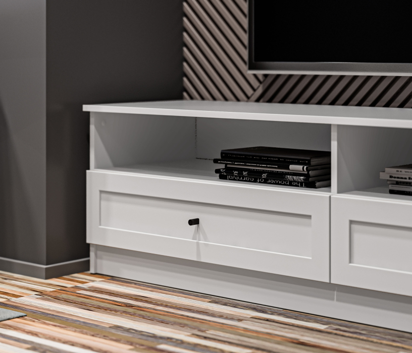 ТВ-тумбы, Тумба Твин СБ-3382 Белый