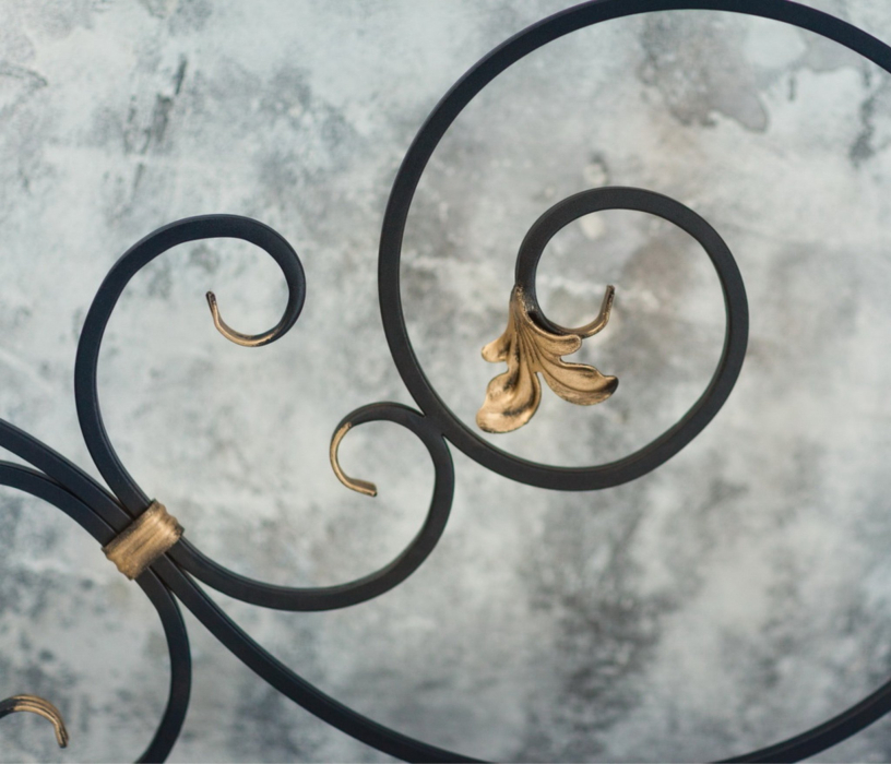 Кованые кровати, Кованая кровать Афина 1.8 с одной спинкой