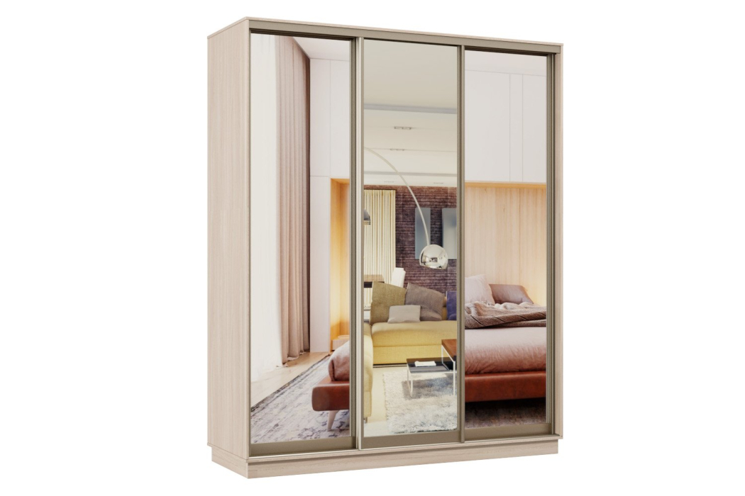 Шкафы-купе, Шкаф-купе Премьер 42 ясень шимо светлый