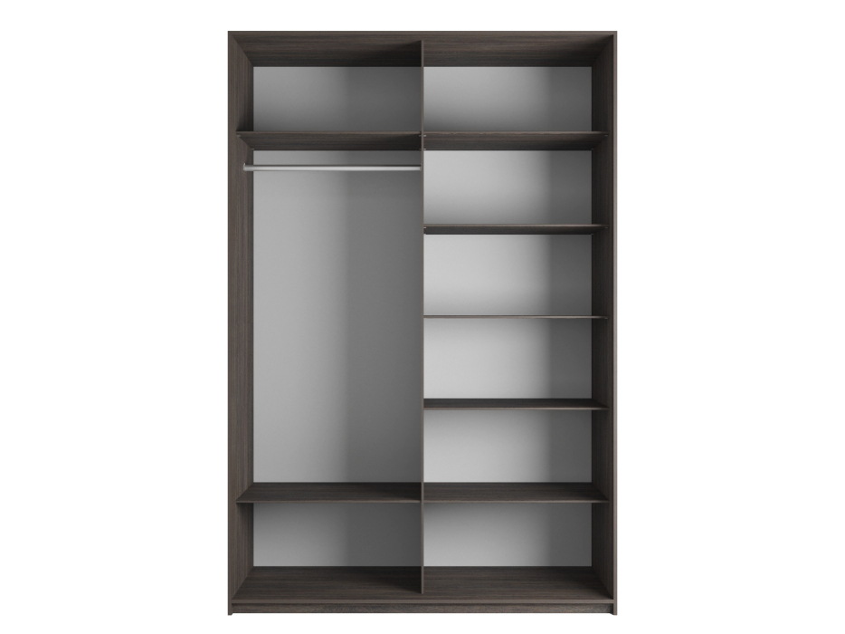 Шкафы-купе 2-х дверные, Шкаф-купе Эста ДСП+Зеркало 160х66х240