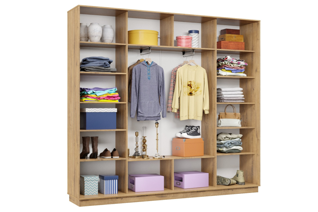 Шкафы-купе 3-х дверные, Шкаф-купе Премьер 59 (01ЗБ;01ЗБ;01ЗБ) фасады зеркало бронза/трёхдверный/Профиль чёрный муар