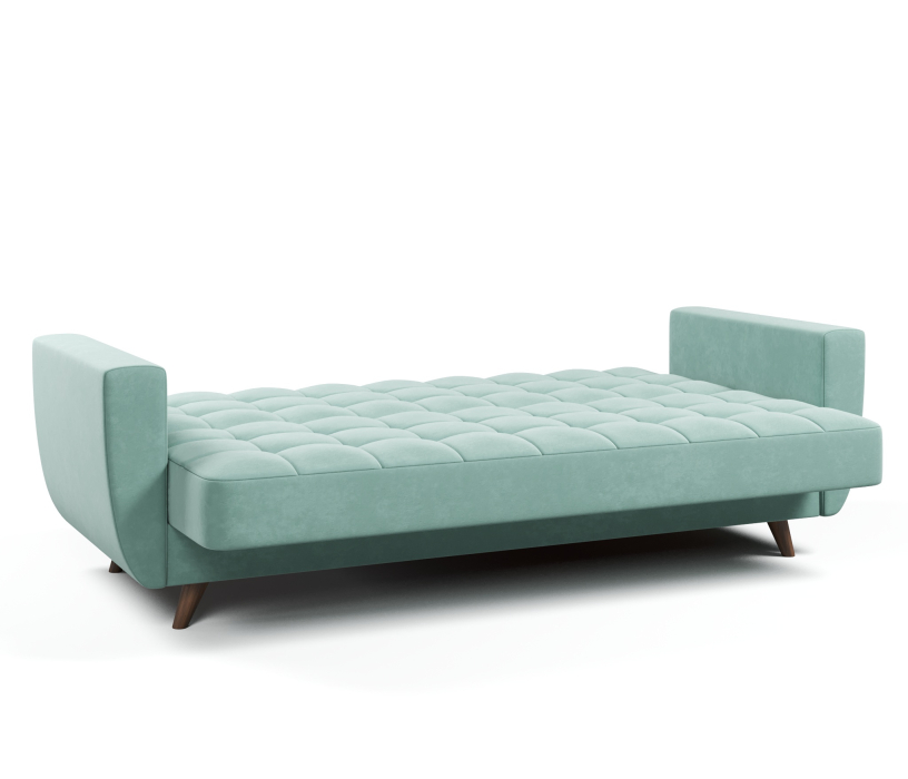 Диваны с ящиком для белья, Диван-кровать Корсика, книжка, велюр