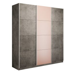 Шкаф-купе Прайм 3-х дверный Стекла пудра/ДСП/Доводчики 210х57х230