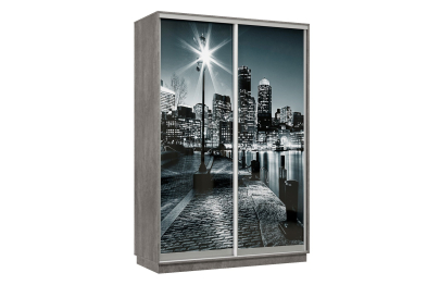 Шкаф-купе Премьер Лайт 01 Ф-1356 двухдверный