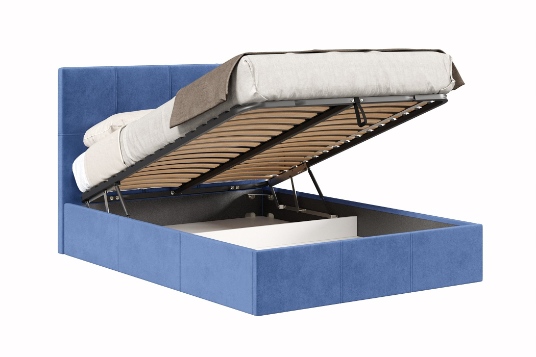 Мягкая кровать, Кровать Марсель 1200 с подъёмным механизмом, велюр
