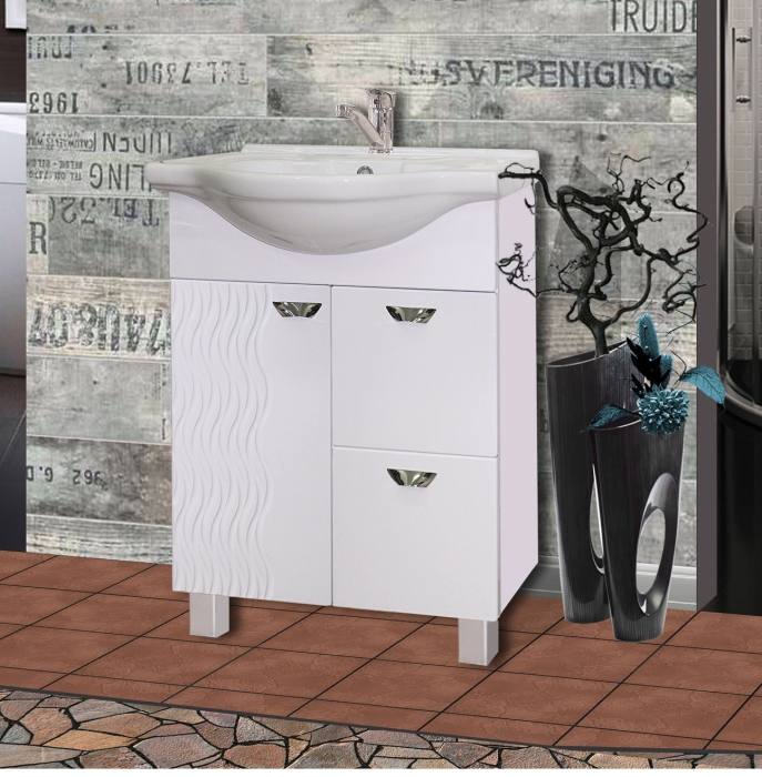 Тумбы без раковины, Тумба в ван.комн. Белла 2 550 беллый  (ч Антик 55)