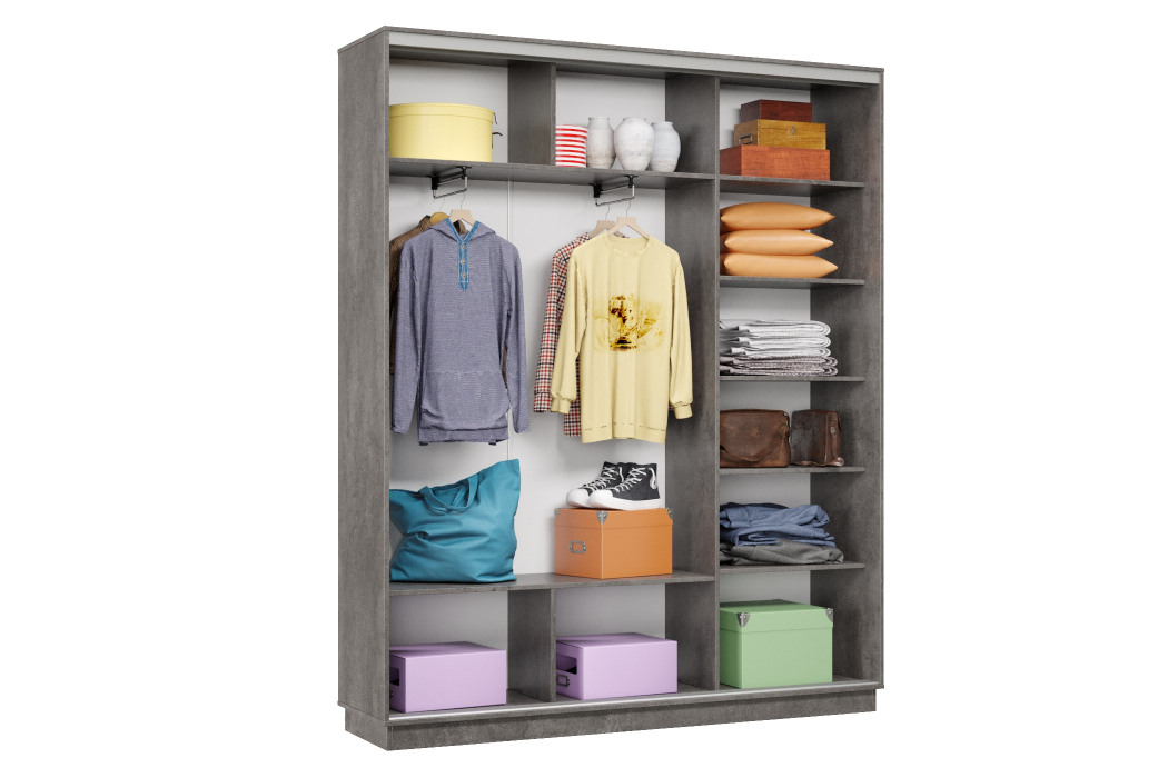 Шкафы-купе 3-х дверные, Шкаф-купе Премьер Лайт 21 (08;11;08) трехдверный