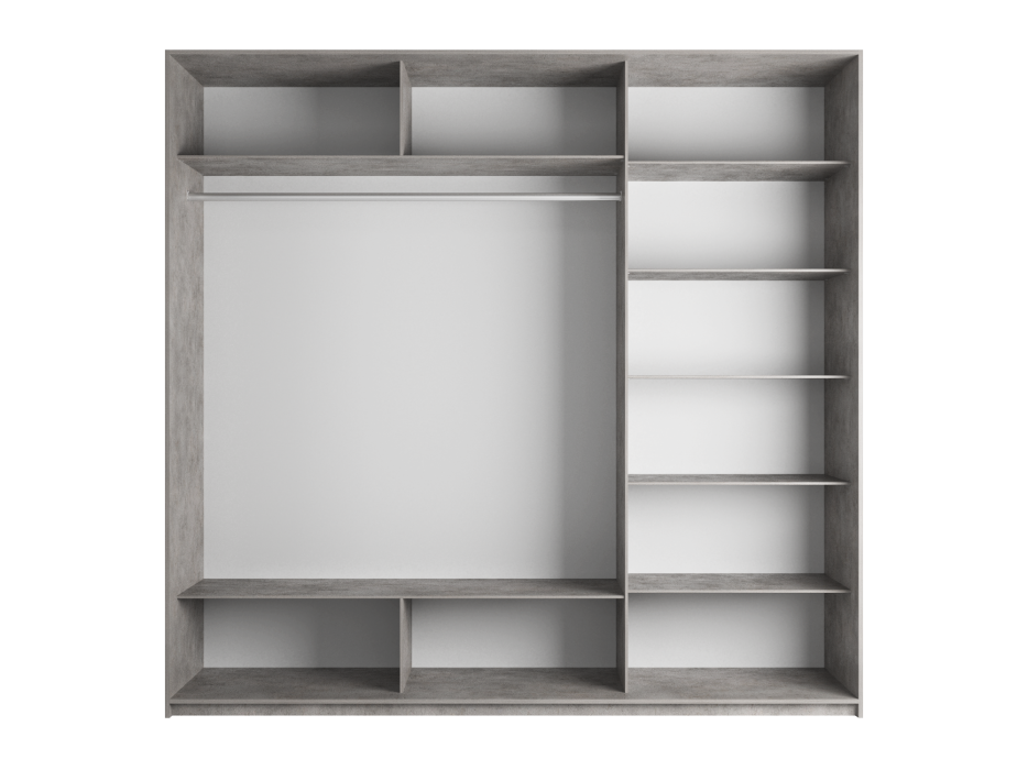 Шкафы-купе 3-х дверные, Шкаф Прайм трио Зеркало 2300 x 2100 x 570