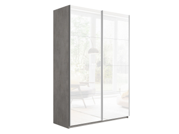 Шкаф-купе Прайм 2х дверный Белый Глянец 140х57х230