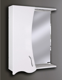 Шкаф зеркальный Поло1 550 (лев) с подсв.