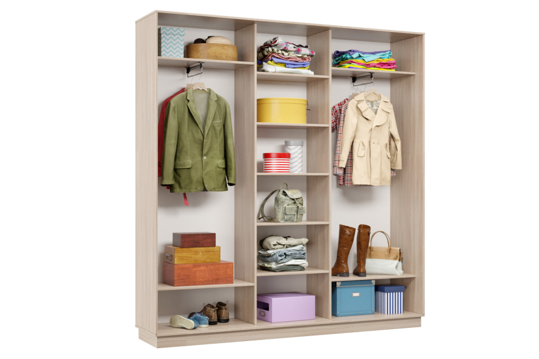 Шкафы-купе 3-х дверные, Шкаф-купе Премьер Лайт 43 (08;11;08) трехдверный