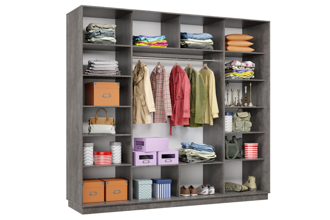 Шкафы-купе 3-х дверные, Шкаф-купе Премьер 60 (01ЗБ;01ЗБ;01ЗБ) фасады зеркало бронза/трёхдверный/Профиль чёрный муар