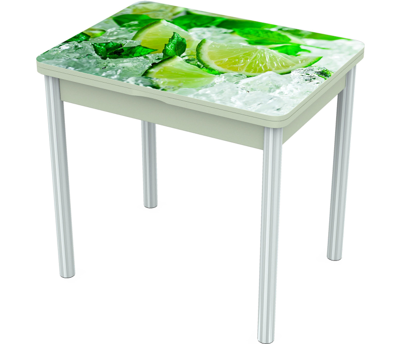 Обеденные столы, Стол Квинта Фотопечать Опора Хром (800/1200*752*600)