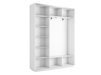 Шкаф-купе Экспресс Медиум (2 зеркала) трио 2400 x 2100 x 450