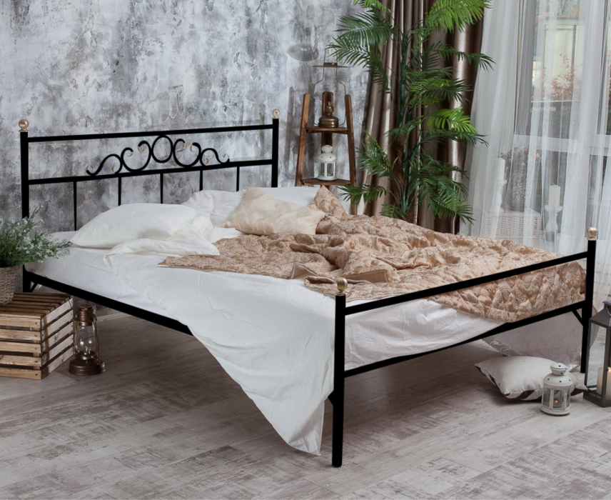Кованые кровати, Кованая кровать Сандра1.4 с одной спинкой