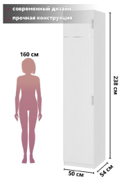 Шкаф  Hesby Wardrobe 8.01 с полками