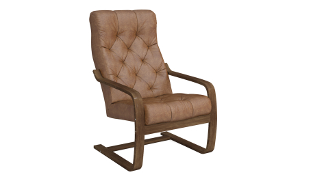 Кресло Эльба Люкс Темный орех — темнокоричневый