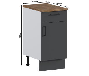 Кейл стол 1 ящ, 1 дв, 40х86 см