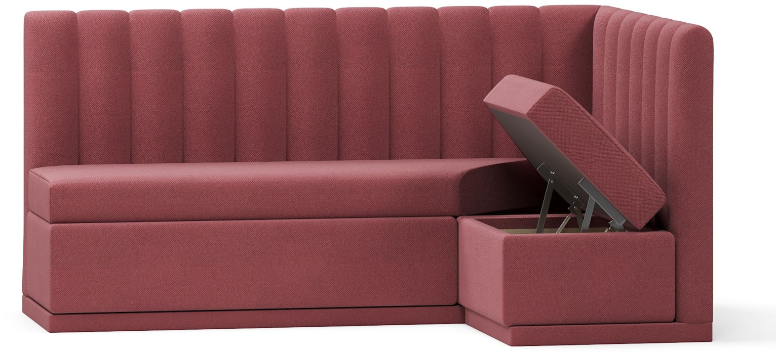 Диваны угловые, Кухонный угловой нераскладной диван Кафф, велюр