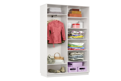 Шкаф-купе Премьер 03 (11ЗГ;11ЗГ) фасады зеркало графит/двухдверный/Профиль чёрный муар