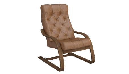 Кресло Капри Люкс Темный орех — темнокоричневый