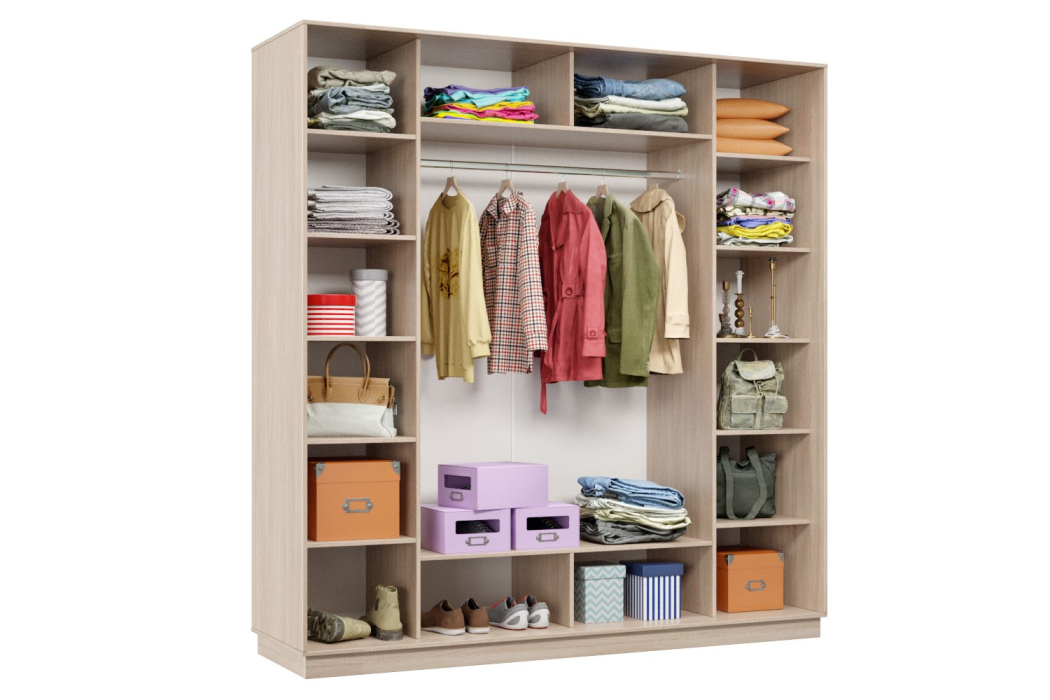 Шкафы-купе, Шкаф-купе Премьер 36 ясень шимо светлый