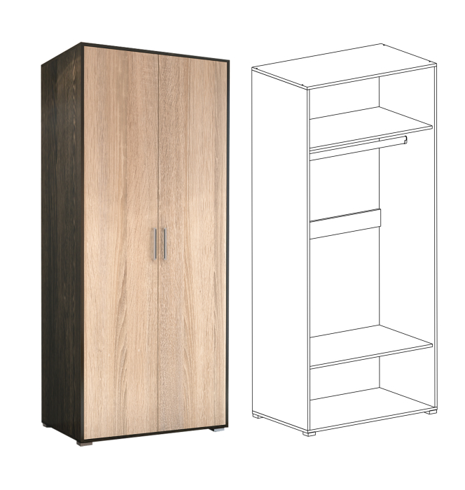 Стенки для гостиной, Гостиная Орхидея +ШКАФ+ПЕНАЛ (кантер / сонома)