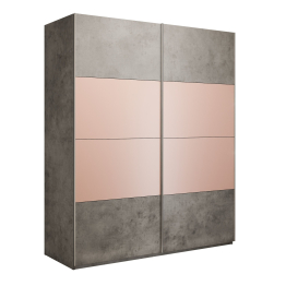 Шкаф-купе Эста 2-х дверный ДСП/Стекла пудра/Доводчик 160х66х240