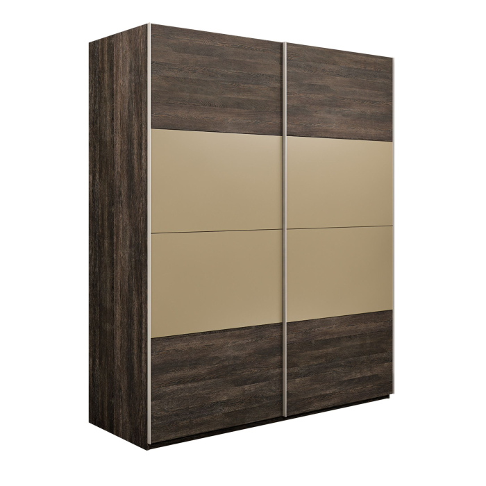 Шкафы-купе 2-х дверные, Шкаф-купе Эста 2-х дверный ДСП/Стекла фисташка/Доводчик 160х66х240