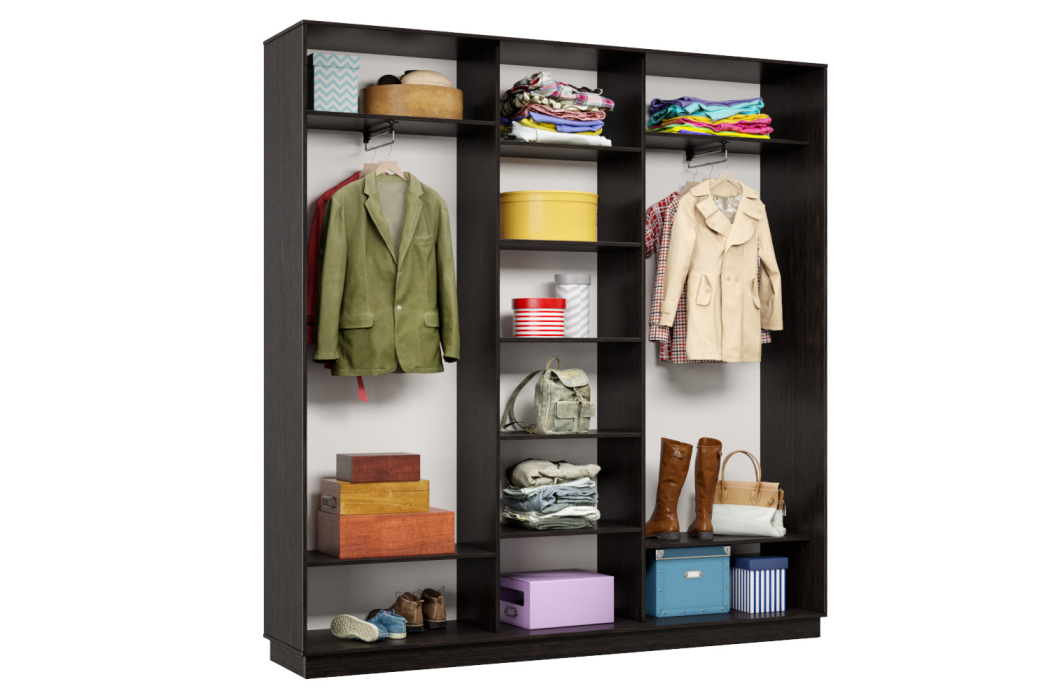 Шкафы-купе 3-х дверные, Шкаф-купе Премьер Лайт 43 (08;05;08) трехдверный