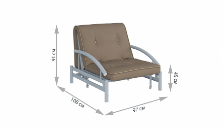 Кресло-кровать Роджер Комфорт Сканди коричневый