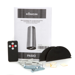 Кухонная вытяжка Konigin Pasio Gold/Black Glass 31