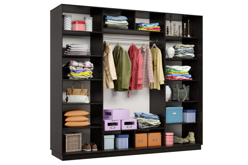 Шкафы-купе, Шкаф-купе Премьер 64 (16;16;16) трёхдверный