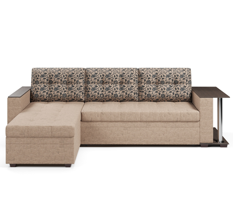 Диваны угловые в гостиную, Диван-кровать угловой Атланта со столом дельфин,рогожка