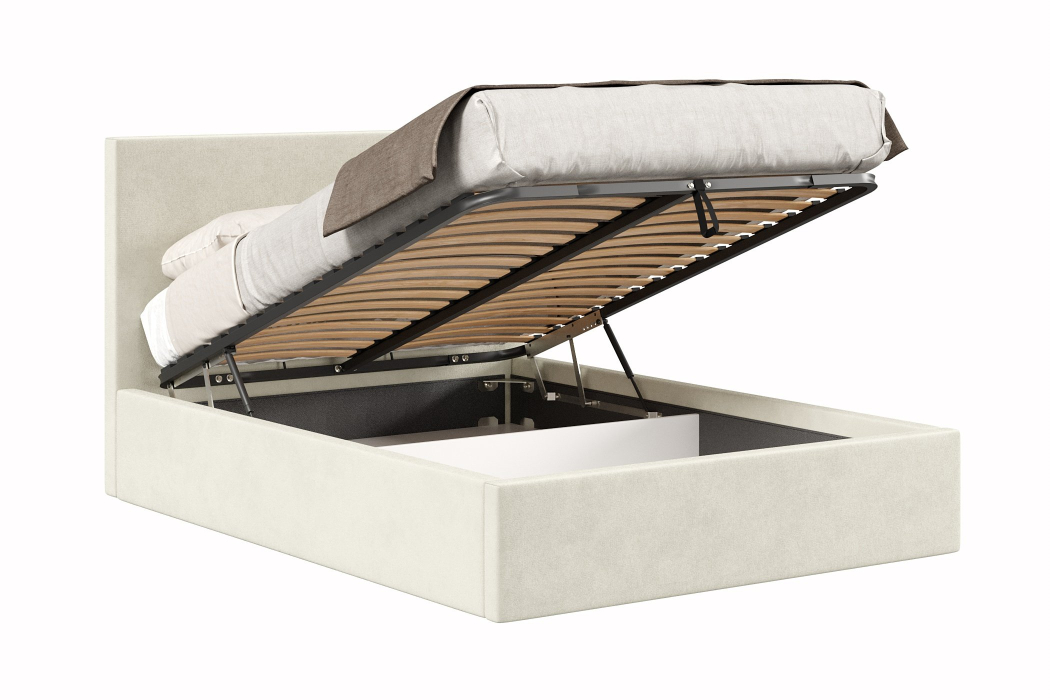 Мягкая кровать, Кровать Парма 1400 с подъёмным механизмом, велюр