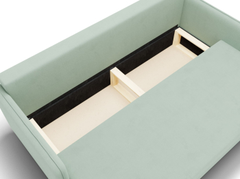 Прямой диван Лотос,еврокнижка,велюр