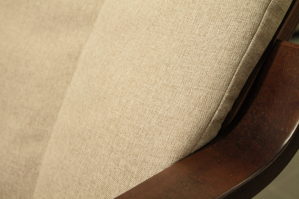 Кресло для отдыха, Кресло Капри (Чехол без подголовника) Темный орех — светлобежевый