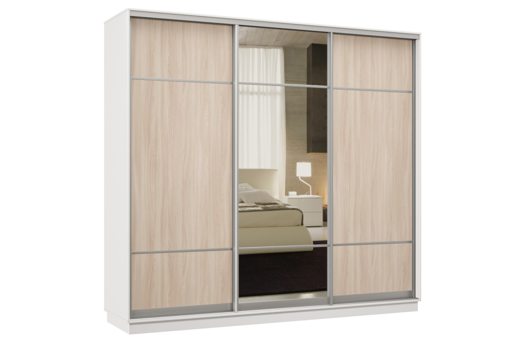 Шкафы-купе, Шкаф-купе Премьер Лайт 59 (08;11;08) трехдверный