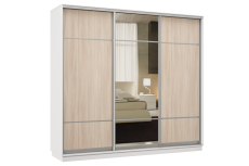 Шкафы-купе, Шкаф-купе Премьер Лайт 59 (08;11;08) трехдверный