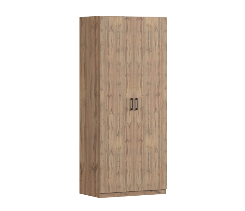 Спальня, Шкаф двухдверный Макс 1000 мм, вариант №2 (ЛДСП, корпус дуб вотан)