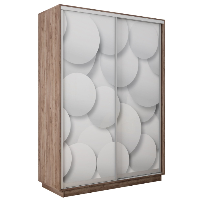 Шкафы-купе 2-х дверные, Шкаф-купе Экспресс 2-х дверный Фотопечать Шары Стекла 120х45х240