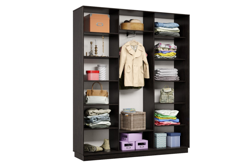 Шкафы-купе 3-х дверные, Шкаф-купе Премьер Лайт 31 (01;02;01) трехдверный