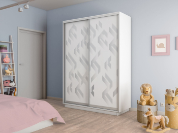 Шкаф-купе Экспресс 2-х дверный Фотопечать Ленты Стекла 140х45х240