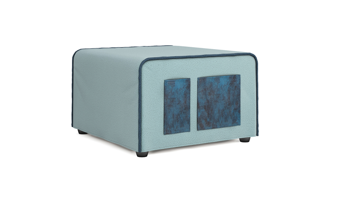 Пуфы, Пуф-кровать Арти МАКСИ голубой