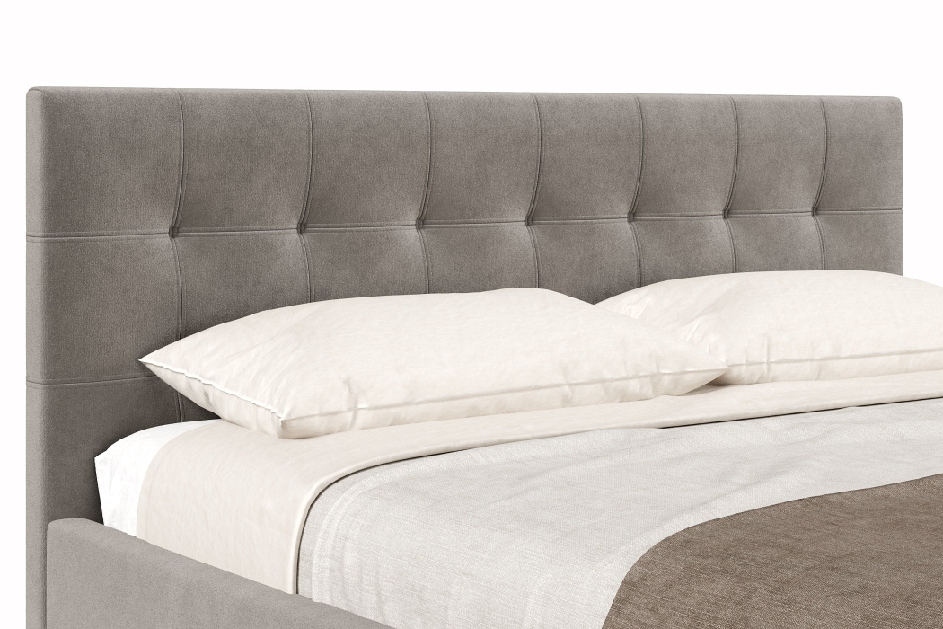 Мягкая кровать, Кровать Турин 1800, велюр