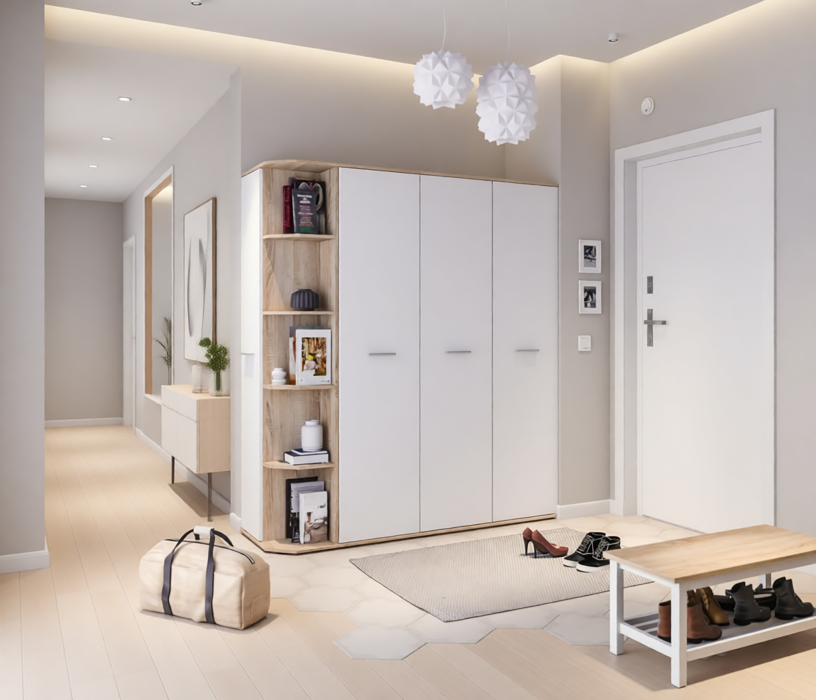 Шкафы одностворчатые, Шкаф торцевой Мамбо СБ-2754