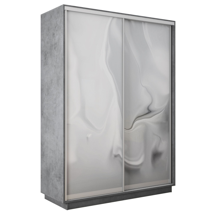 Шкафы-купе 2-х дверные, Шкаф-купе Экспресс 2-х дверный Фотопечать Шелк Стекла 120х45х220