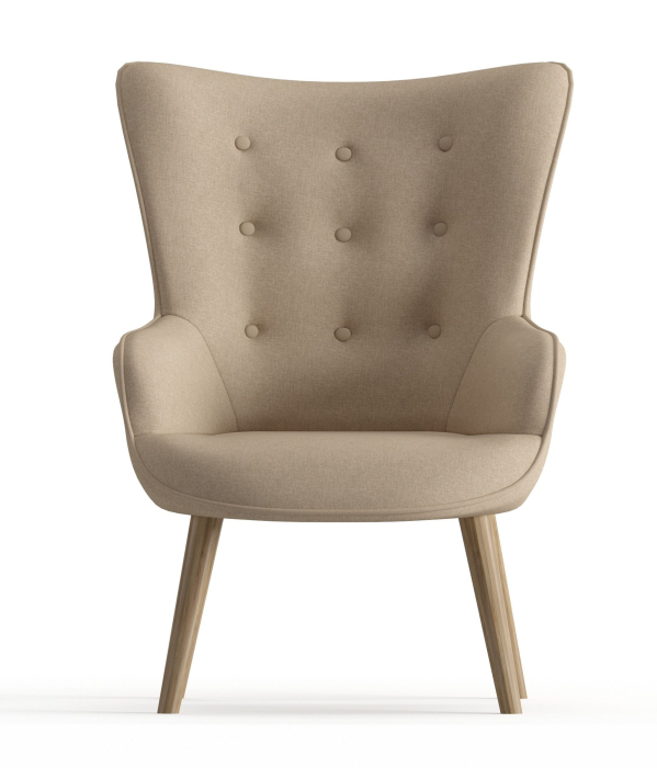 Кресло для отдыха, Кресло дизайнерское Шелли, рогожка