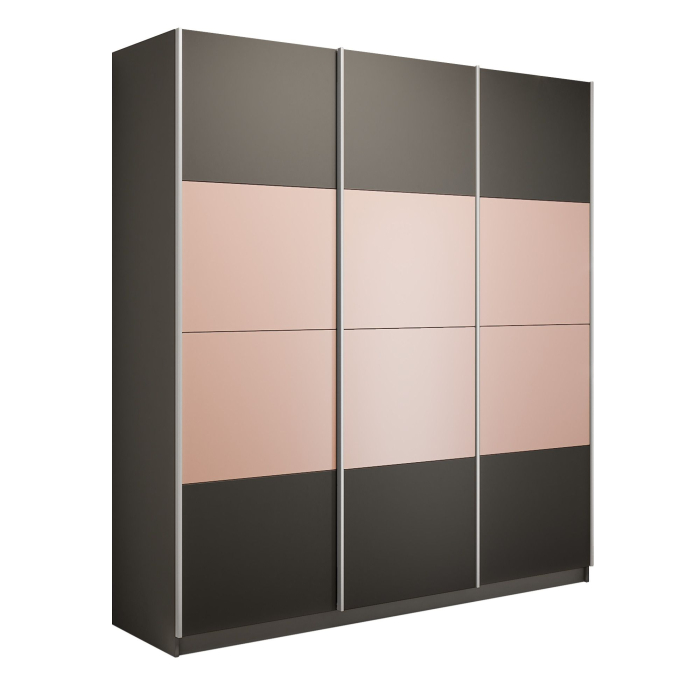 Шкафы-купе 3-х дверные, Шкаф-купе Эста 3-х дверный ДСП/Стекла пудра/Доводчик 300х66х240